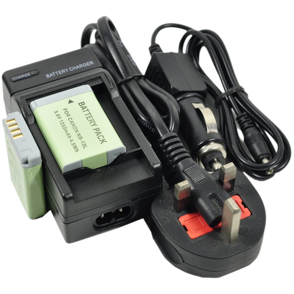 2x NB-13L Battery+Charger AC Single For NB13L PowerShot G7X G9X G7 G9 X Mark II 2 SX620 SX720 HS G5X G5 X SX740 SX730