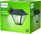 Philips Alpenglow Outdoor Wall Light Anthracite IP44 Aluminium E27 Bulb Sold view 4