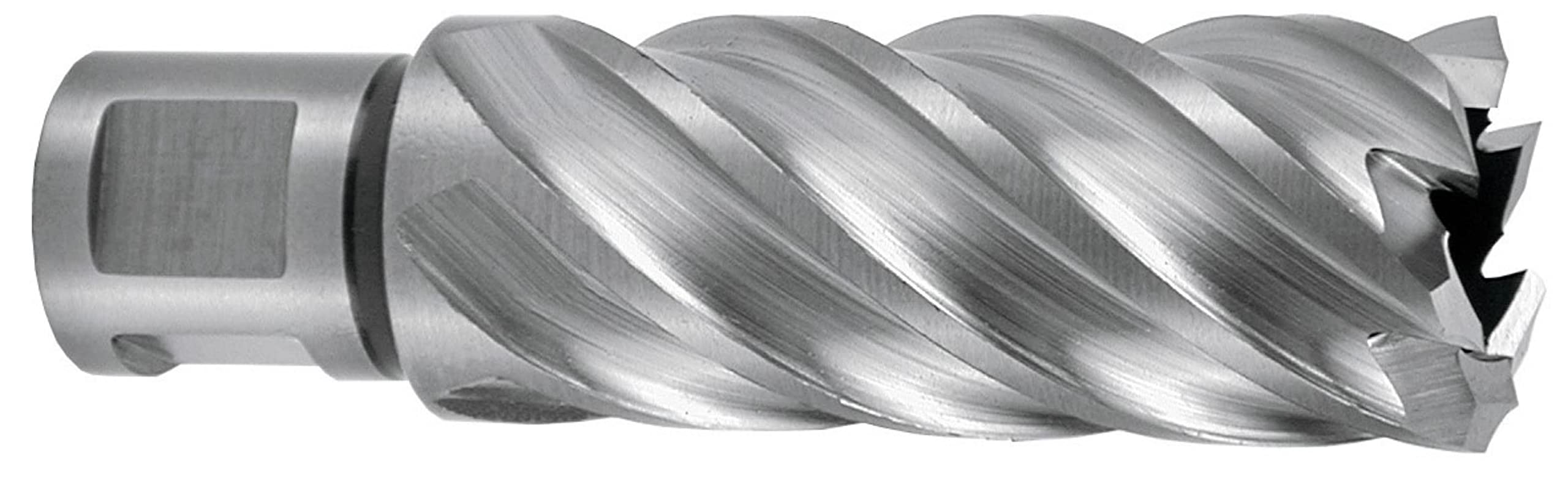 Ruko HSSE-Co 5 Core Drill Bit with 3/4 inch Weldon Shank, CBN Ground, Bright Finish, 40.0 mm Diameter, 88.0 mm Length, R108540E