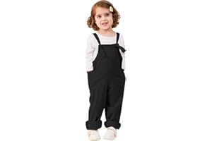 LIFAky Toddler Girl Boy Overalls Fall Outfits Corduroy Adjustable Straps Suspender Pants with Pockets Jumpsuit Romper 1-5T