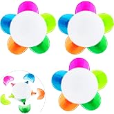 Outus 3 Pieces Petals Highlighters Assorted Colors 5 in 1 Pens Bulk | Flower Shape Watercolor Fluorescent Pens, for Office School Stationery Aesthetic Christmas Supplies, 5 Colors