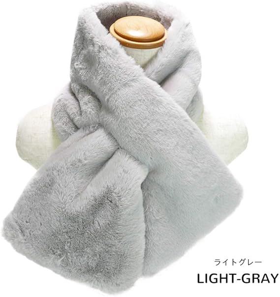 Amazon 差し込みフェイクファーマフラー メンズ レディース ユニセックス ふわふわ ファッション小物 通販