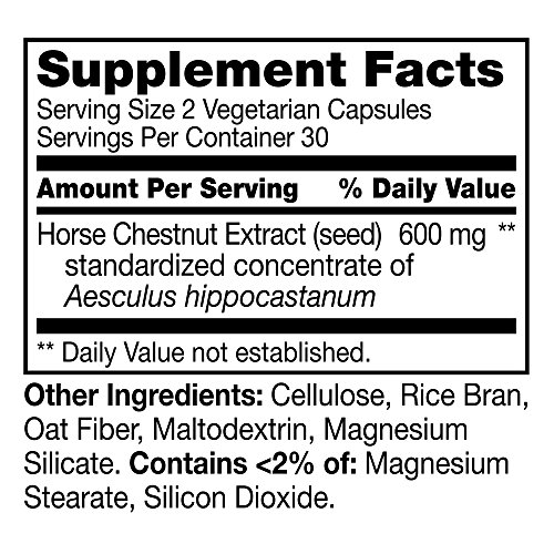 21st Century Horse Chestnut Extract Veg Capsules, 60 Count – Packaging May Vary