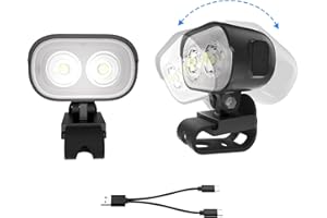 AUKSKY 2 Original Rechargeable Headlights for Shoes, Adjustable Light for Shoes, Waterproof Flashlights for Kids Adults, Headlamp Clip, Christmas Lights Decorations