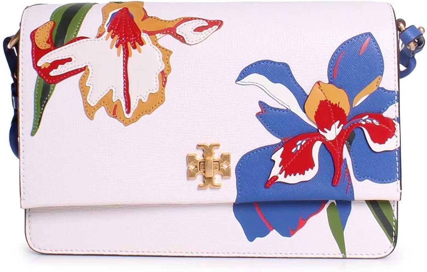 tory burch kira floral double strap shoulder bag