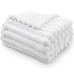 NEWCOSPLAY Super Soft Throw Blanket White Premium