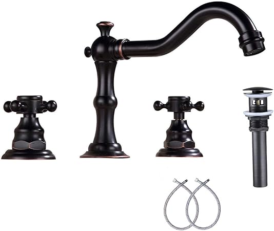 Ggstudy Commercial Two Handles 3 Holes 8 16 Inch Widespread