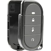 USARemote Keyless Entry Remote Car Key Fob 4-Button Replacement Shell Case for Viper Alarm Security System (7146V, 4105V, 5305V, 3305V, 5105V, 3102V, 3305V, 3105V)