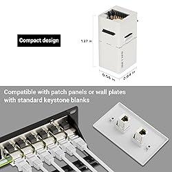 iwillink 10Gbps CAT7 Coupler RJ45 Keystone Shielded