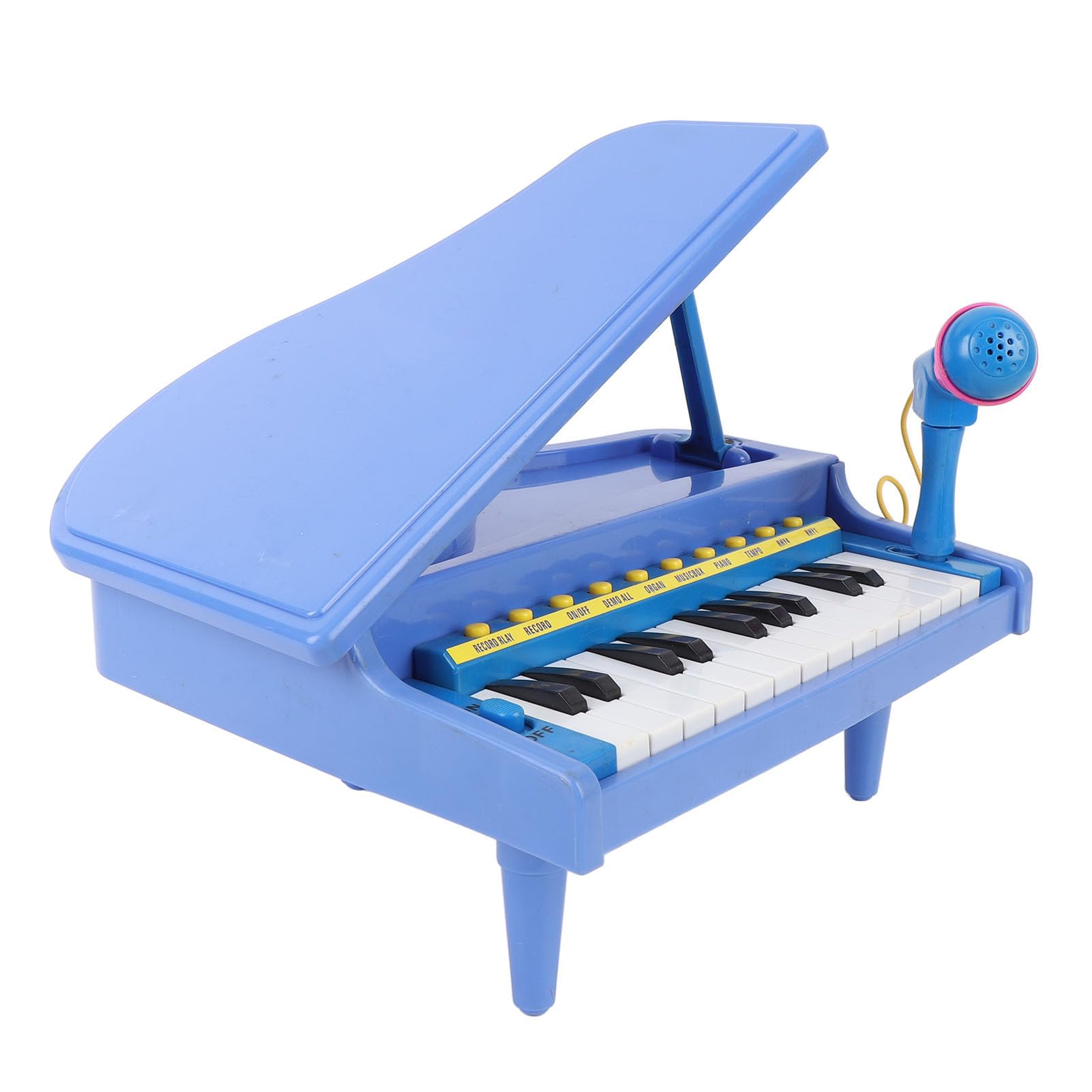 ZJchao Kids Mini Keyboard Piano, 23 Keys ABS Multifunctional Toddler Piano Musical Keyboard with Microphone Children Musical Instrument Educational Activity Toy Birthday Gift for Girls Boys