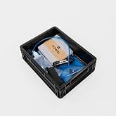 BOXIO - WASH UP: Complete Complete Camping Sink Set | Accessories in Eurobox with towel and water filter complete set - ideal for Vanlife, for festivals or the garden