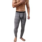 KAMUON Men’s Cotton Pouch Underwear Long Johns Thermal Pants Bottoms Leggings