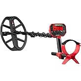 Minelab Vanquish 540 Multi-Frequency Pinpointing Metal Detector for Adults with Iron Bias & V12 12"x9" Double-D Waterproof Coil (4 Detect Modes, Wired Headphones & Rain Cover Included)