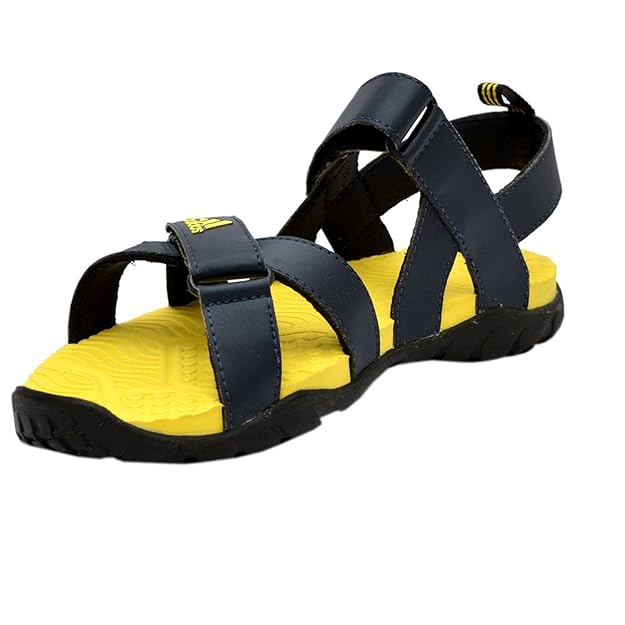 Adidas Men's Alsek Black and Yellow Athletic & Outdoor ...