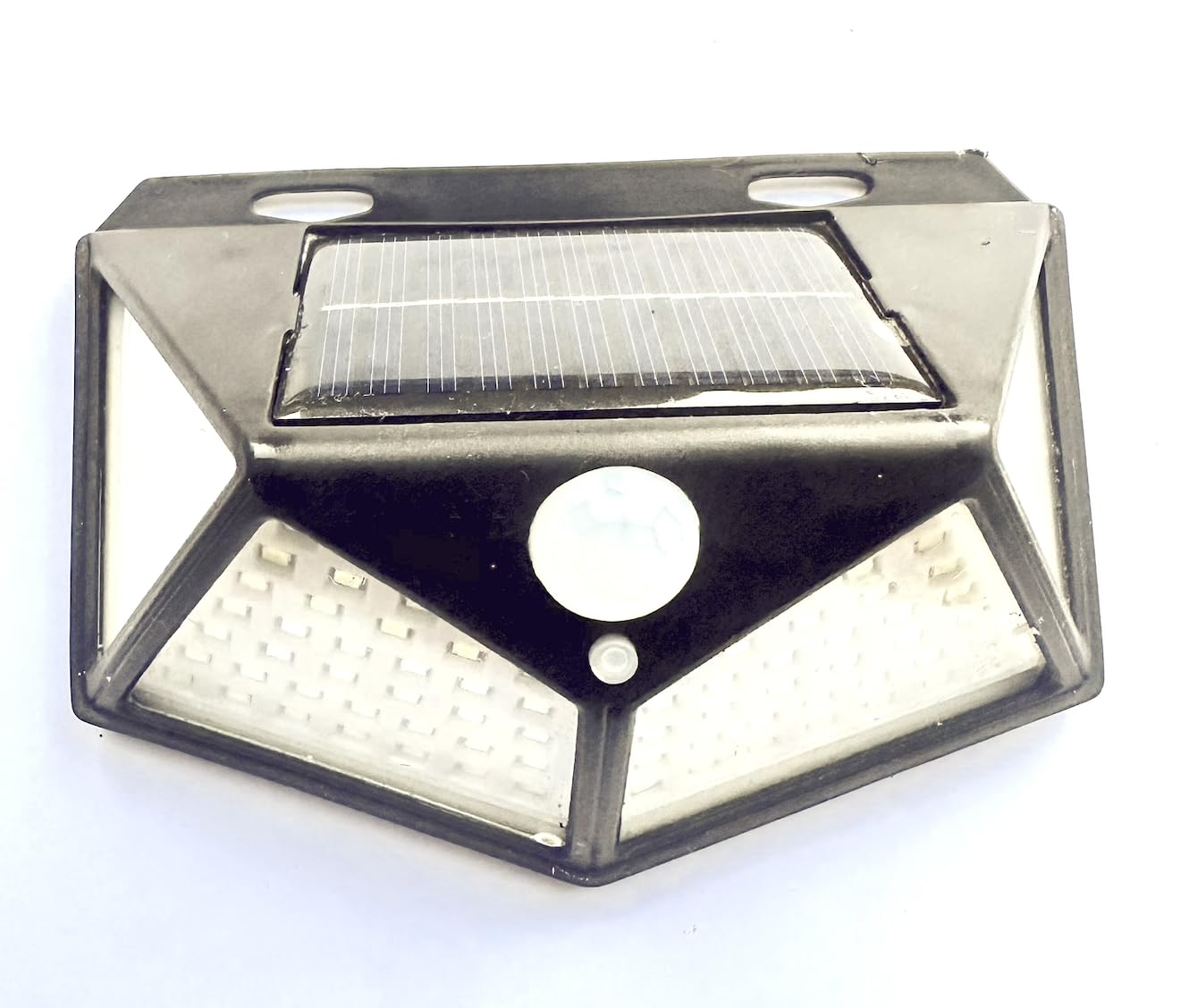 Caravan Awning/Doorway LED Light 1no - Solar 100 LED Motion Sensor Lamp, Waterproof Exterior Wall Light for Motorhomes, RV, Campervan, Van, Garage, Outdoor Security Light