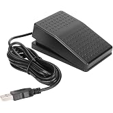 plplaaoo Giant Enter Button, USB Foot Pedal,Foot Pedal Pc, Foot Pedal Switch Customized Programmable Keyboard Mouse Game Action Single Foot Switch Pedal with USB A Interface