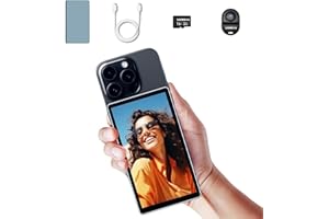 Shimbol CP5 5" Phone Vlog Selfie Monitor Screen w/Magnetic Silicone Case, 500nit 1080P Alloy Shell Touch Screen Selfie Monitor with Bluetooth Remote Control for vlog, Live Streaming,etc.
