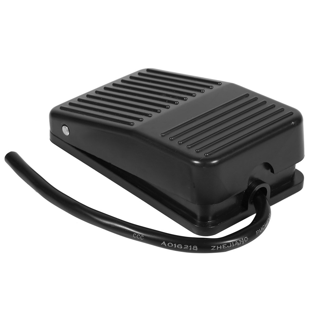Fdit Foot Controller Pedal Switch,220V 10A Electrical Power Plastic Foot Pedal Switch On/Off Control with 10cm Cord - Image 3