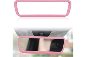 Pink Silicone Rear View Mirror Cover Protector, Effective Scratch Protection & Car Decoration Accessories, Universal Fit for 