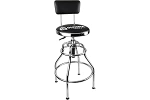 Olympia Tools 82-738 Height Adjustable Hydraulic Work Stool, Black
