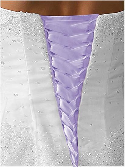 Amazon Com Tutu Vivi Wedding Dress Zipper Replacement Adjustable Fit Corset Back Kit Lace Up Satin Lavender 16 Arts Crafts Sewing