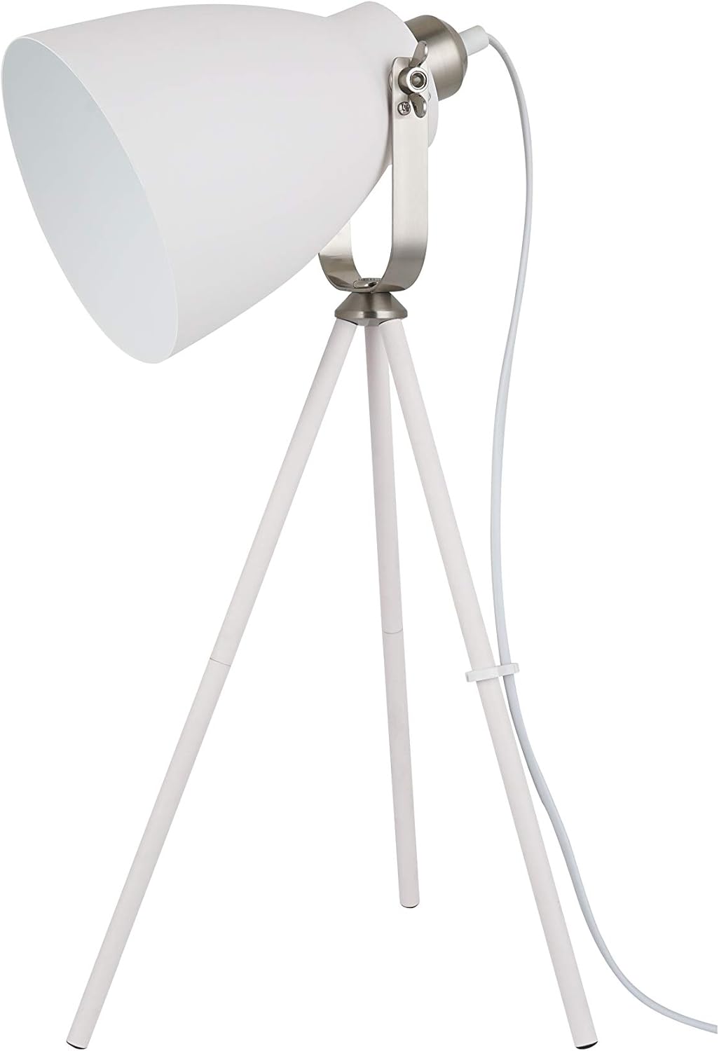 white tripod table lamp