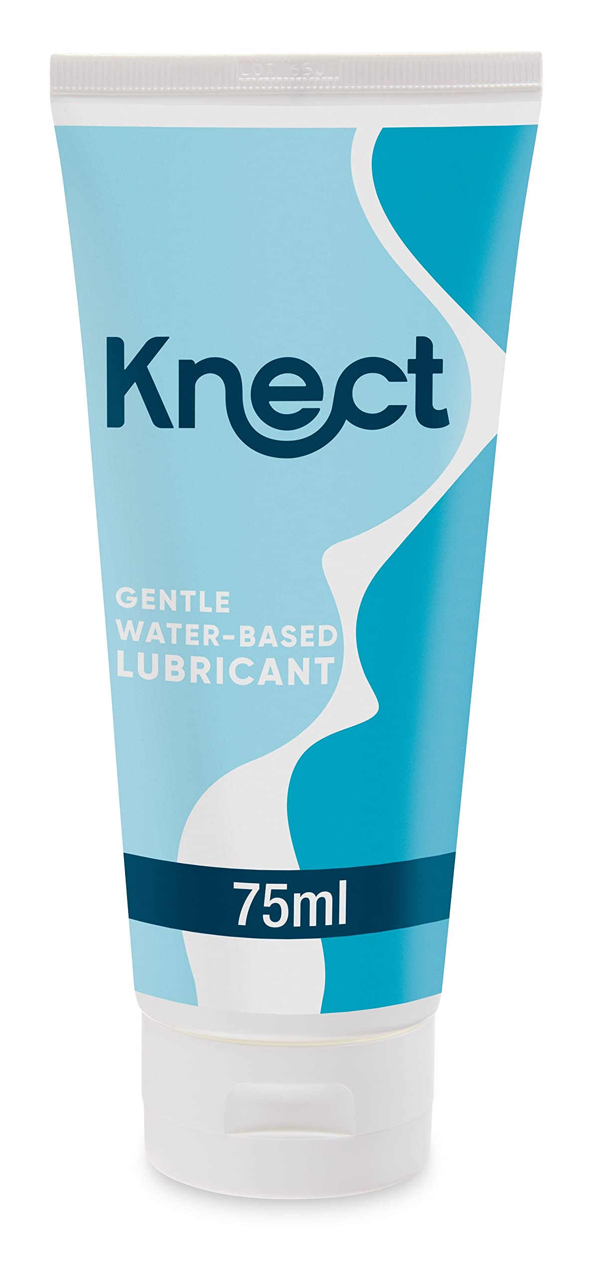 Knect Personal Water Based Lube 75ml, Fragrance Free, Safe for use with latex and polyisoprene Condoms, Non Staining Personal Lubricant, Easy to Rinse off