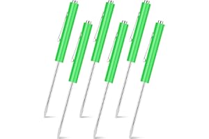 CSSOPENSS 6 Pieces Pocket Screwdriver Mini Tops And magnetic pocket screwdriver with A Single Blade Head for Mechanical, Electrician (Green)