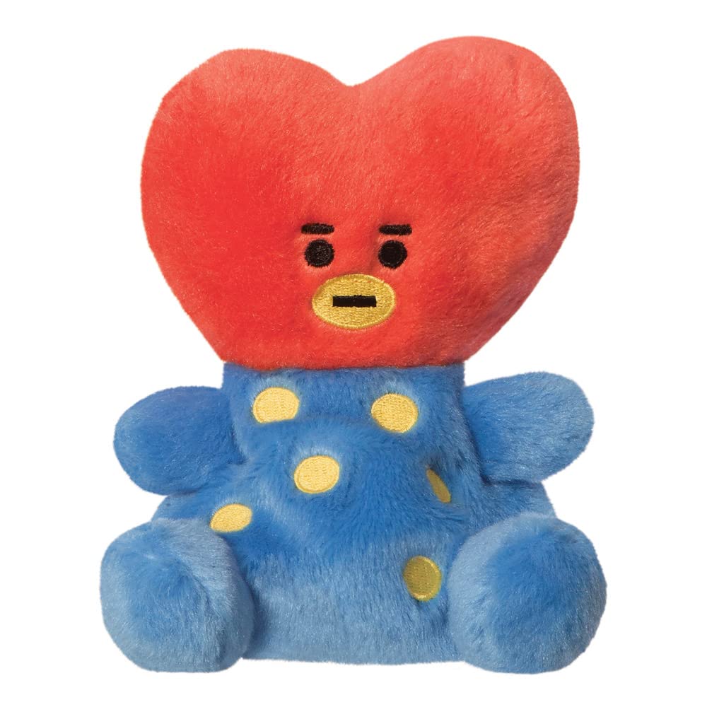 Aurora, 61506, BT21 TATA Palm Pal, 5In, Eco-friendly soft toy, Red & Blue