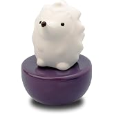 Lively Breeze Spiky Hedgehog, Non-Electric Ceramic Diffusers for Essential Oils and Aromatherapy Fragrance, White Ceramic Diffusers in Car or Desk Office Decor and Small Bathroom at Home, Purple Vase