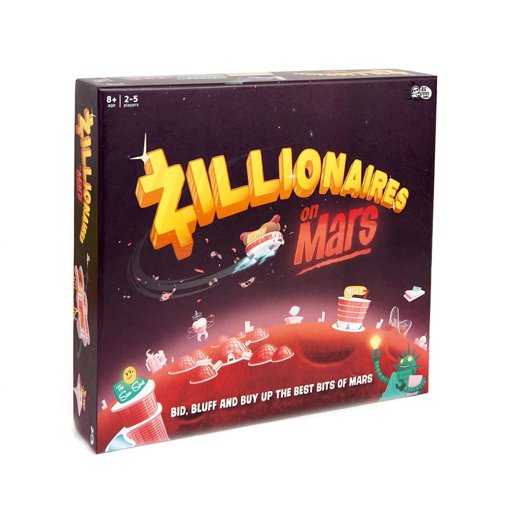 Zillionaires on Mars: Bidding and Bluffing Family Game That's Out of This World