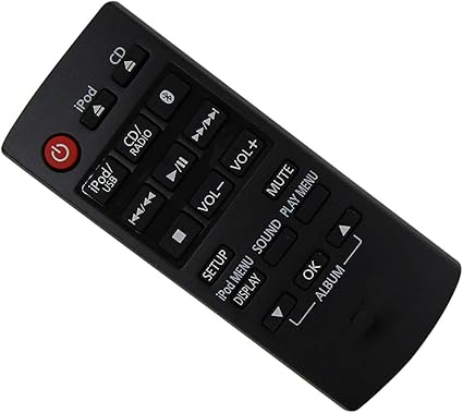 Amazon Com Hcdz Replacement Remote Control For Panasonic Sa Akx200 Sb Akx200 Sc Akx200 Sa Pm250 Sc Pm250 Sa Pm250 Compact Stereo Cd Audio System Home Audio Theater