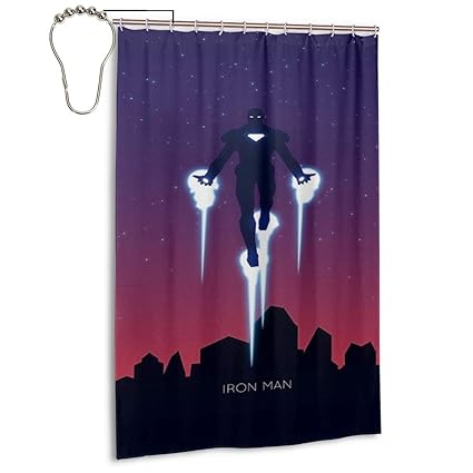 Amazon Com Lxjjj Stall Fabric Shower Curtains Fashion Iron Man