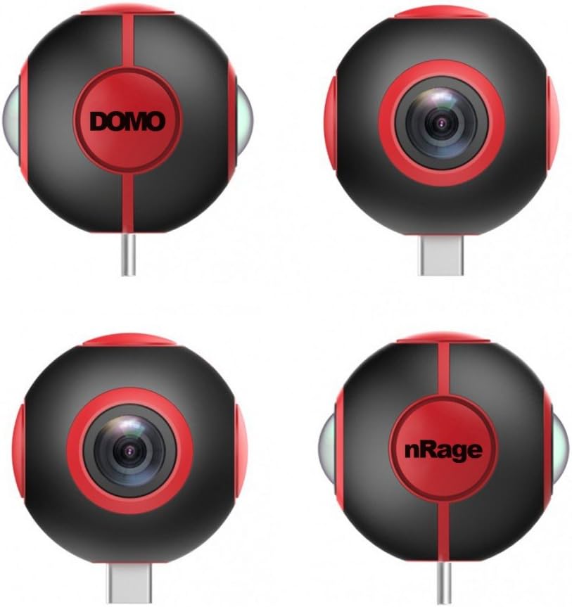 DOMO 720 Degree VR Panoramic Camera for Smartphones with Type C and Micro USB Port
