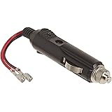 Roadpro 12V Fused Replacement Cigarette Lighter Plug with Leads (RPPS-225),Black