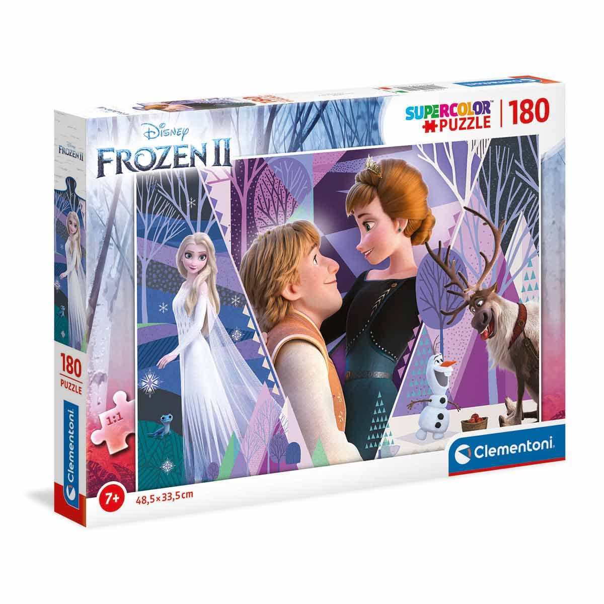 Clementoni 29309, Frozen 2 Supercolor Puzzle for Children - 180 Pieces, Ages 7 years Plus, Multicoloured