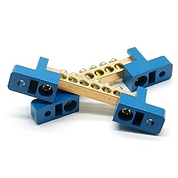 Bonsicoky 2Pcs Ground Bus Bar Terminal
