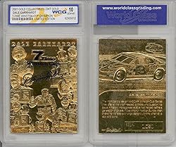 DALE EARNHARDT 2001 23KT Gold Card Sculpted *7-TIME