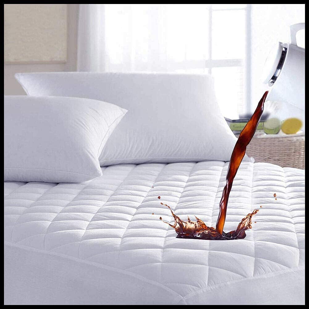 Water Proof Microfiber Mattress Protector Hotel Quality Anti Dustmite, Absorbent, Breathable & Fully Fitted Extra Comfort by ARI Trader (Small Double0