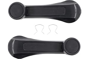 ApplianPar 2Pcs Black Car Window Winder Crank Door Handle Manual Regulators for Honda Civic 1984-2000