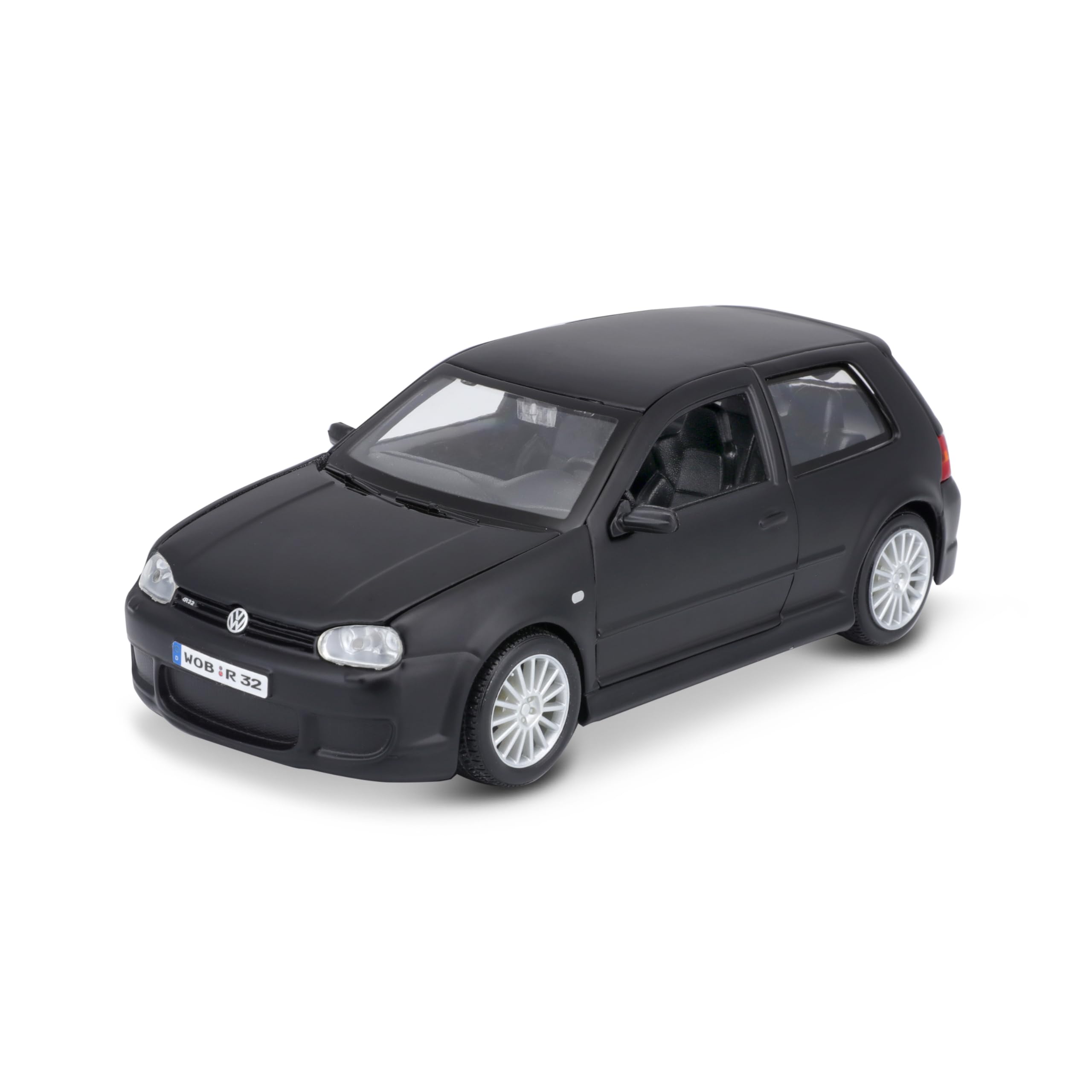 Maisto VW Golf R32 Model Car 1:24 Scale Moving Doors 20 cm Matte Black (531290M)