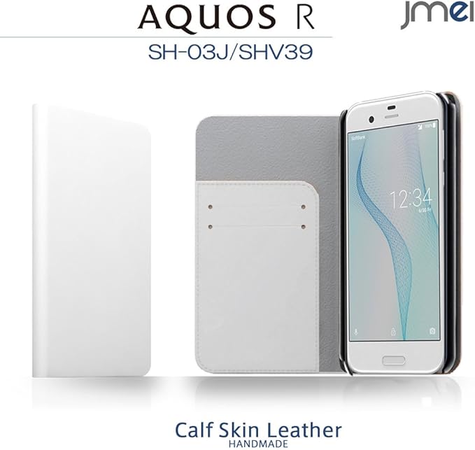 Amazon Co Jp Aquos R Cover Sh 03j Shv39 604sh Genuine Leather Notebook Style Aquos R Case Aquos Phone Brand Notebook Case Zan White Sharp Sim Free Smartphone Case Smartphone Electronics