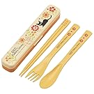 Skater kiki's delivery service quiet chopsticks,fork and spoon set TAC1 Jiji and Gerbera from Japan