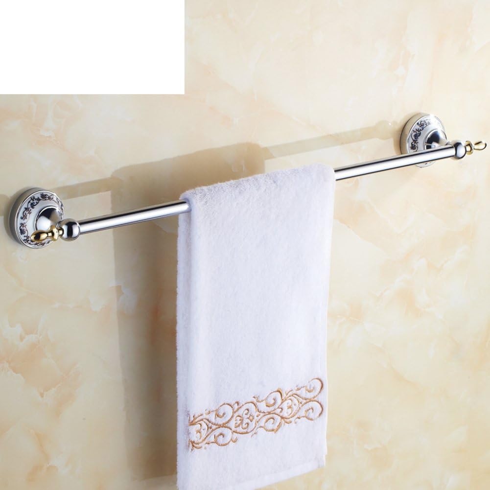 Blue and White Porcelain Towel Bar/Chrome-Plated Ceramic Bathroom