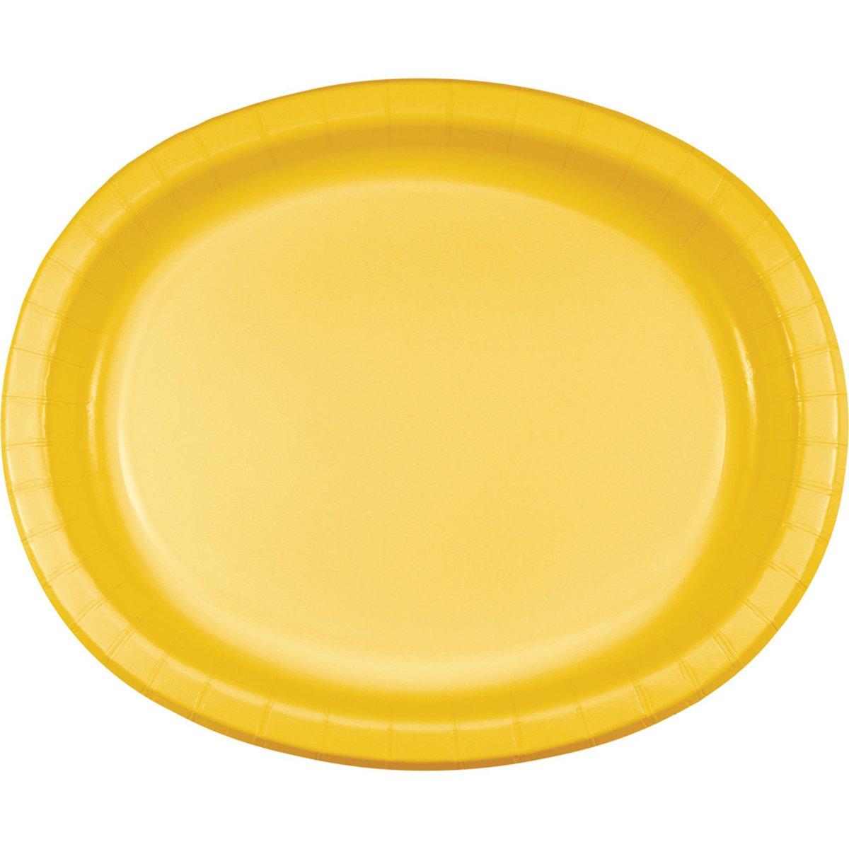 Creative Converting Dinner Platter 10 x 12-inch 8/Pkg-School Bus Yellow, Paper