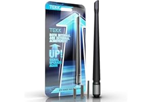 TEKK Carbon Fiber Short Antenna Compatible with Ford / F150 / F250 / F350 / F450 / F550 / Bronco / 7.9 Inches Premium Flexible Rubber/Designed for Enhance FM/AM Radio Signal Reception