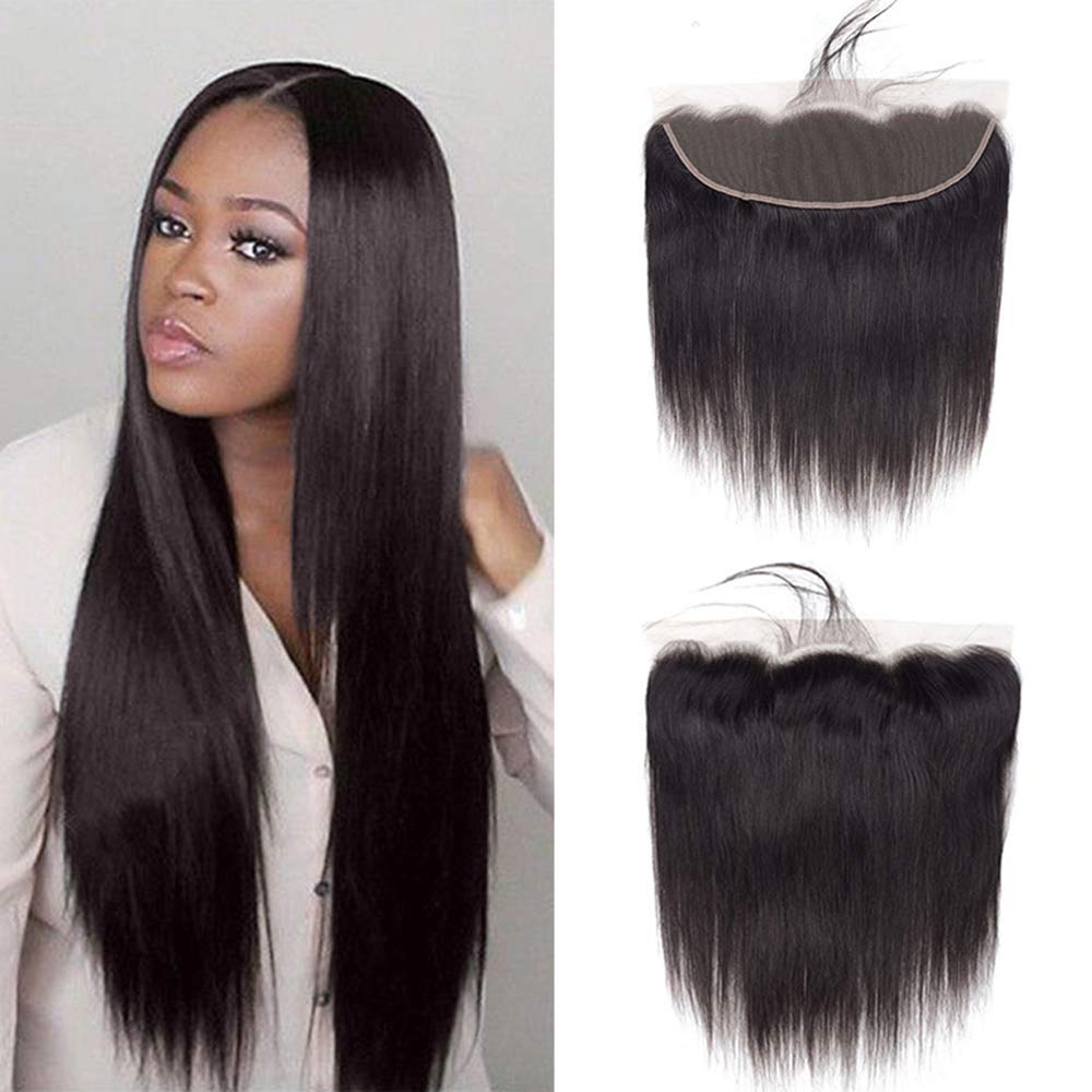 Gabrielle 14 Inch Brazilian Straight Hair 13 4 Lace Frontal Ear To