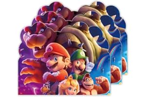 DMHZNB 30Pcs Mario Invitation Cards’s,hildren Party Theme Invitation Card, Birthday Party Supplies for Kids,Birthday Party, P