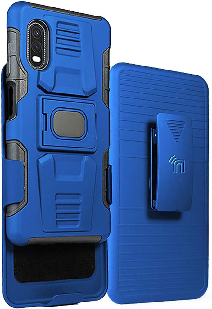 Galaxy XCover Pro Case with Clip, Nakedcellphone [Blue