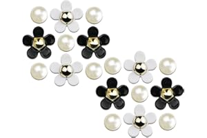 IOKUKI Flower Shoe Charms for Women Girls, Cute Flower Charms for Girls with Daisy Flower Charms and Pearl Shoe Decoration Accessories